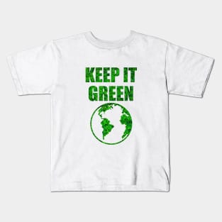 Green Earth! transparent Keep it green Kids T-Shirt